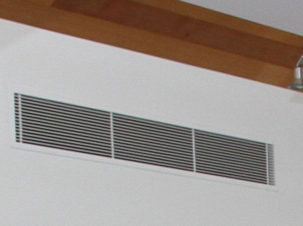 Lüftungsauslass einer von Hausmann installierten Anlage