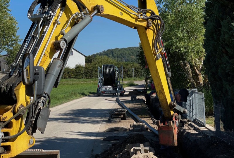 Netzbau am Nahwärmenetz Eysölden